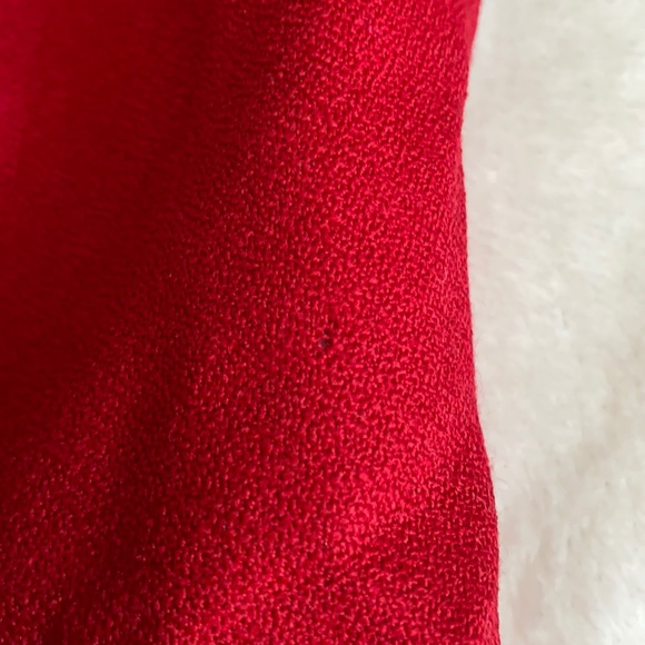 {VTG} Giorgio Sant' Angelo | 100% Pure Wool Pleated High Waisted Pants Red (6) - Picture 8 of 16